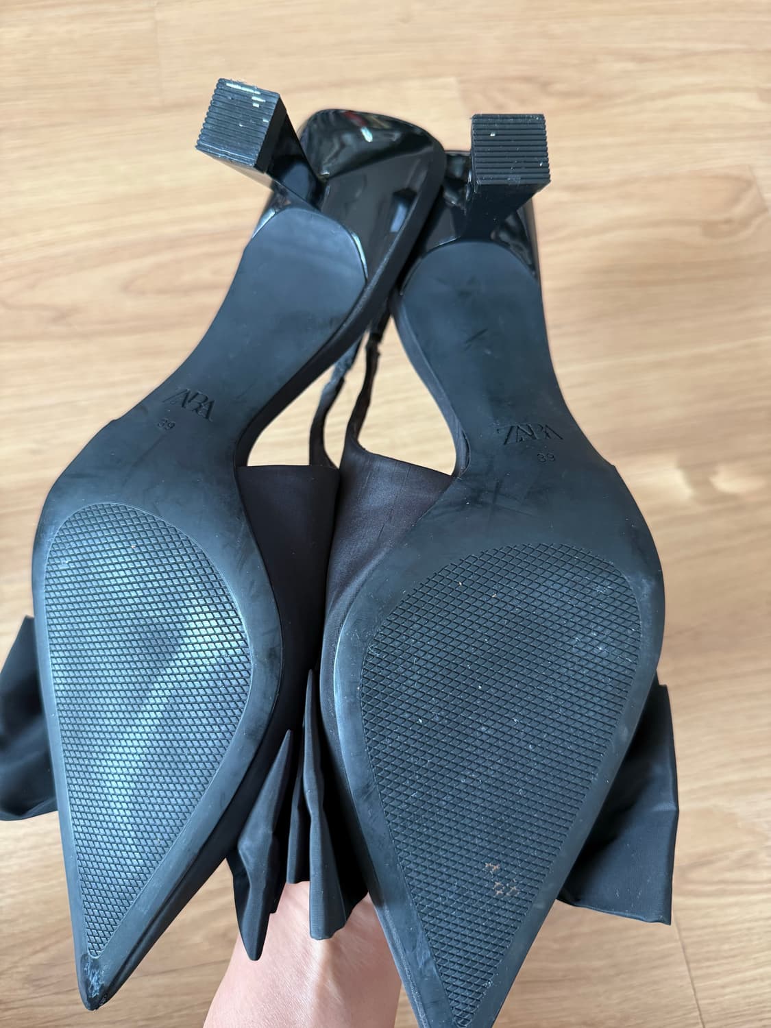 자라 zara 리본 슬링백 블랙 구두 39 상품이미지2