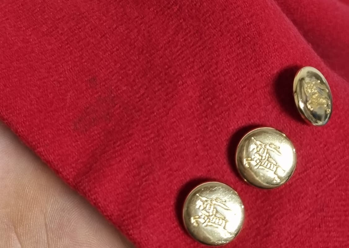 55-66) 버버리 빈티지 레드 울100% 자켓 상품이미지8