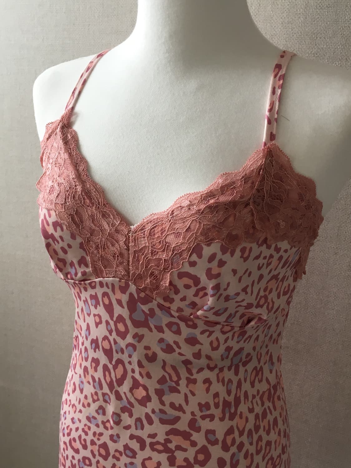 레오파드 레이어드 슬립 원피스 상품이미지1