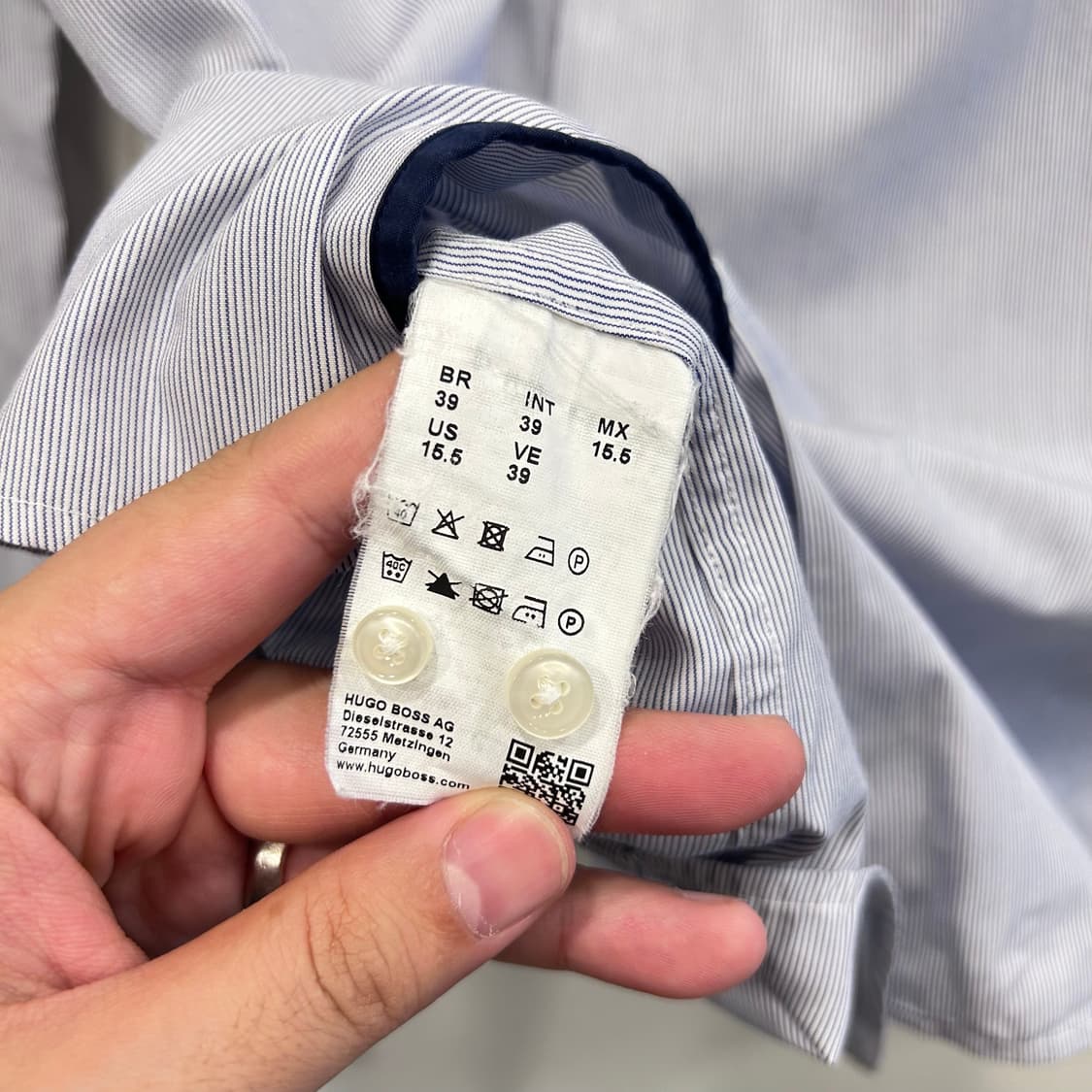 휴고보스 슬림핏 이지아이언 정장 셔츠 상품이미지4