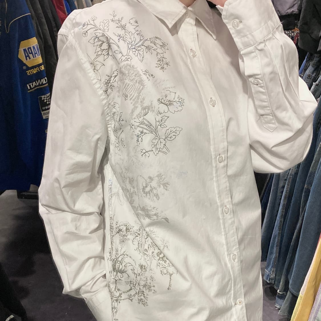 [IM] vtg 플로럴 프린팅 웨스턴 셔츠 상품이미지7
