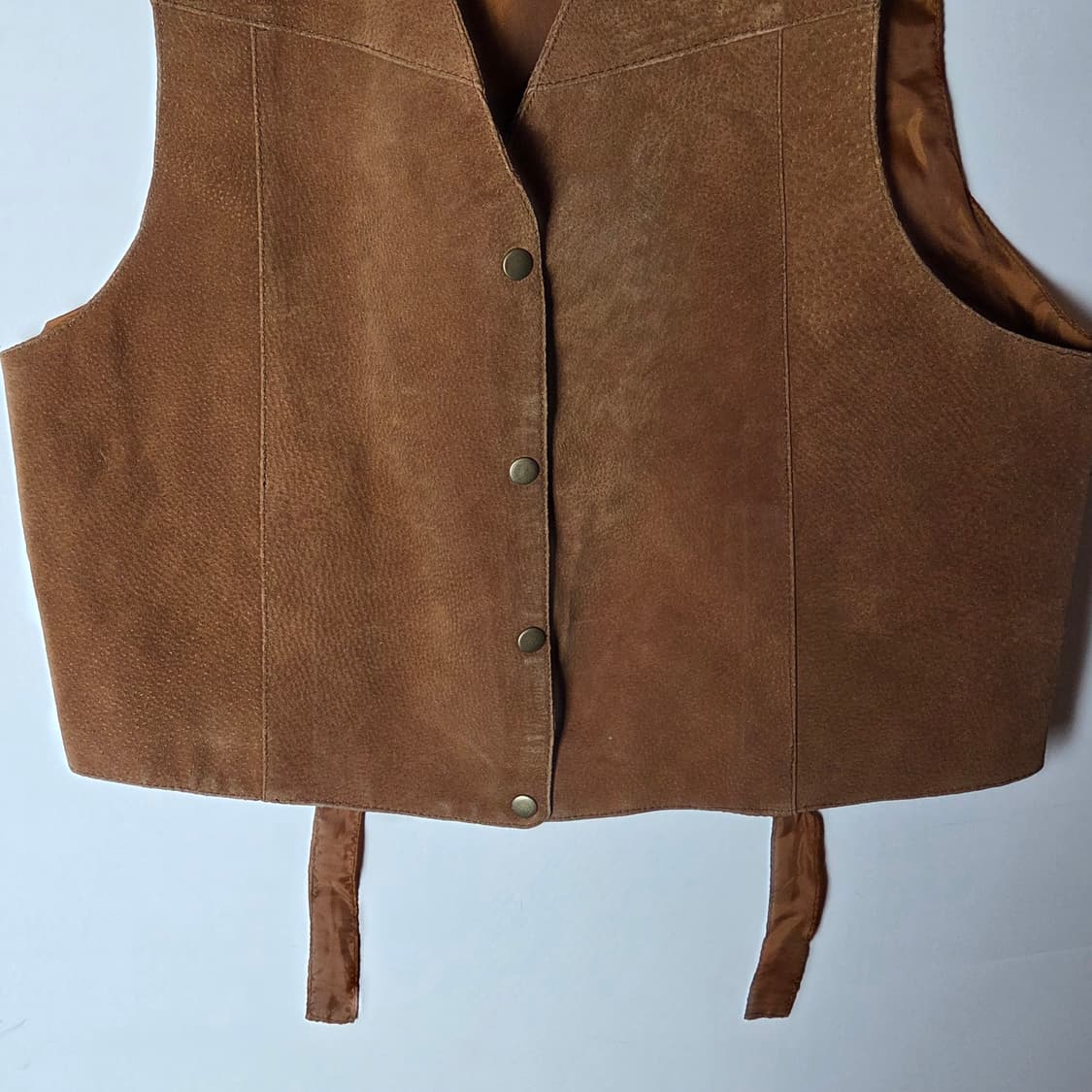 [JPN] 빈티지 돈피 스웨이드 레더 베스트 상품이미지4