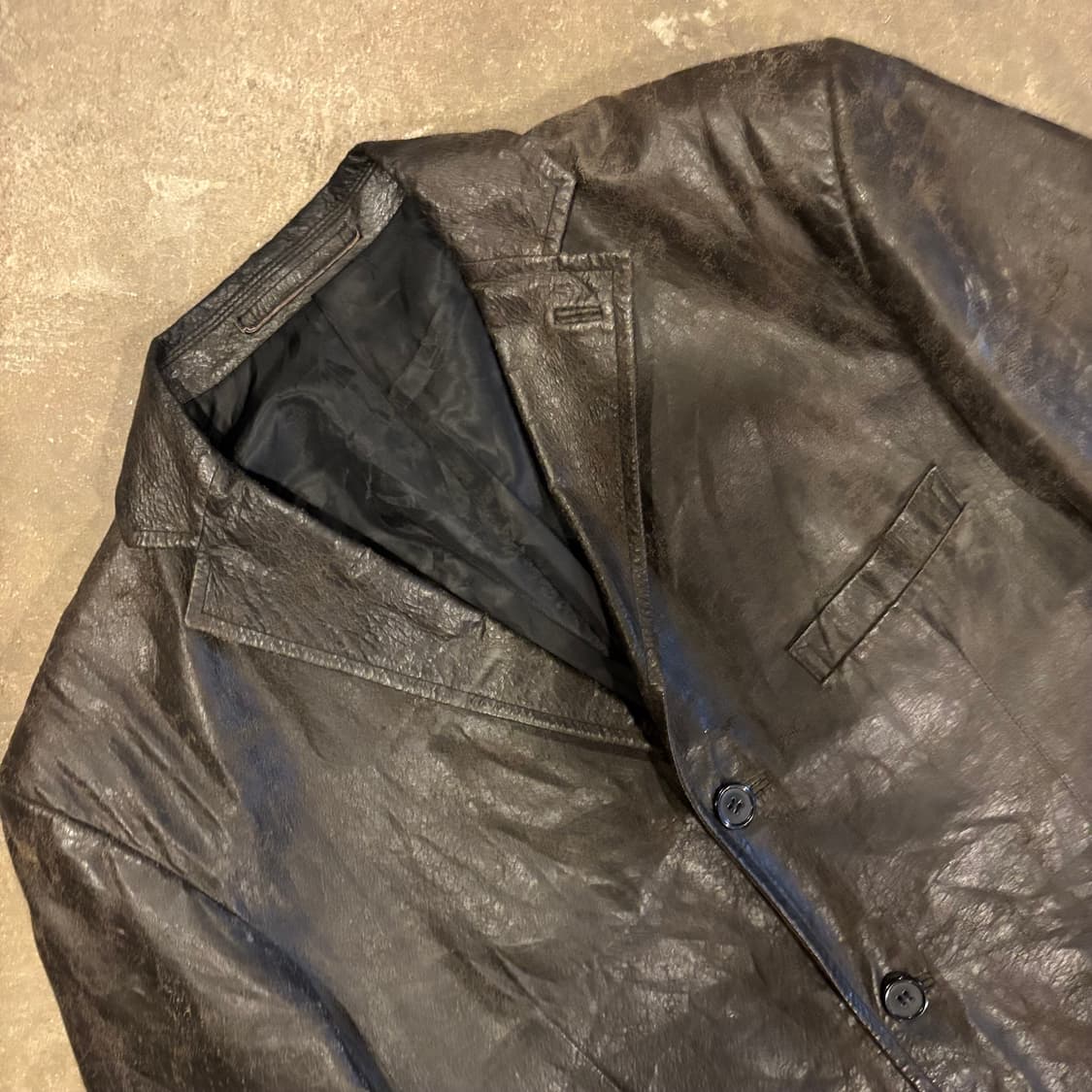 꼼샤이즘 레더 자켓 상품이미지3