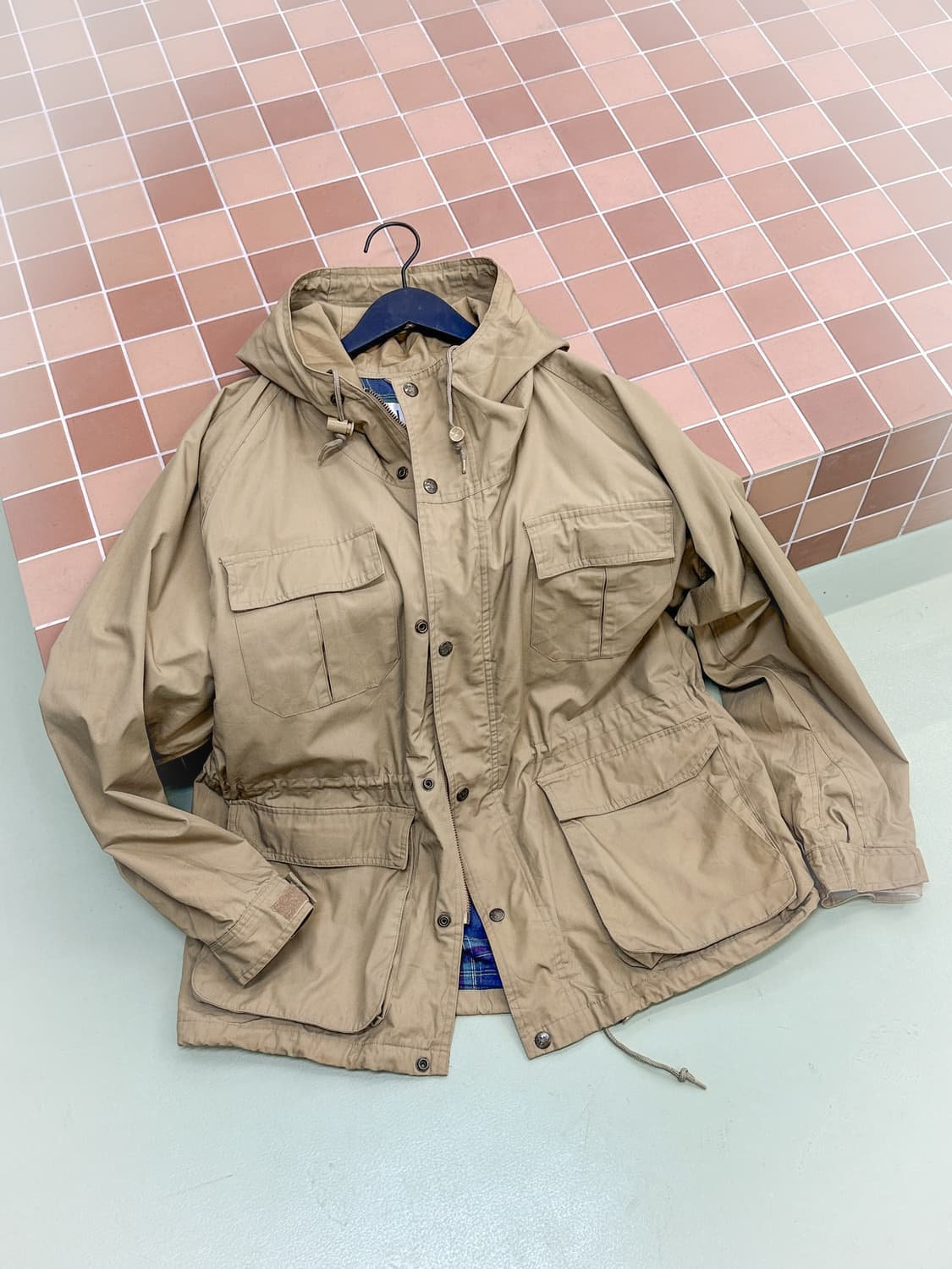 beige pocket oversized safari HD jacket 상품이미지5