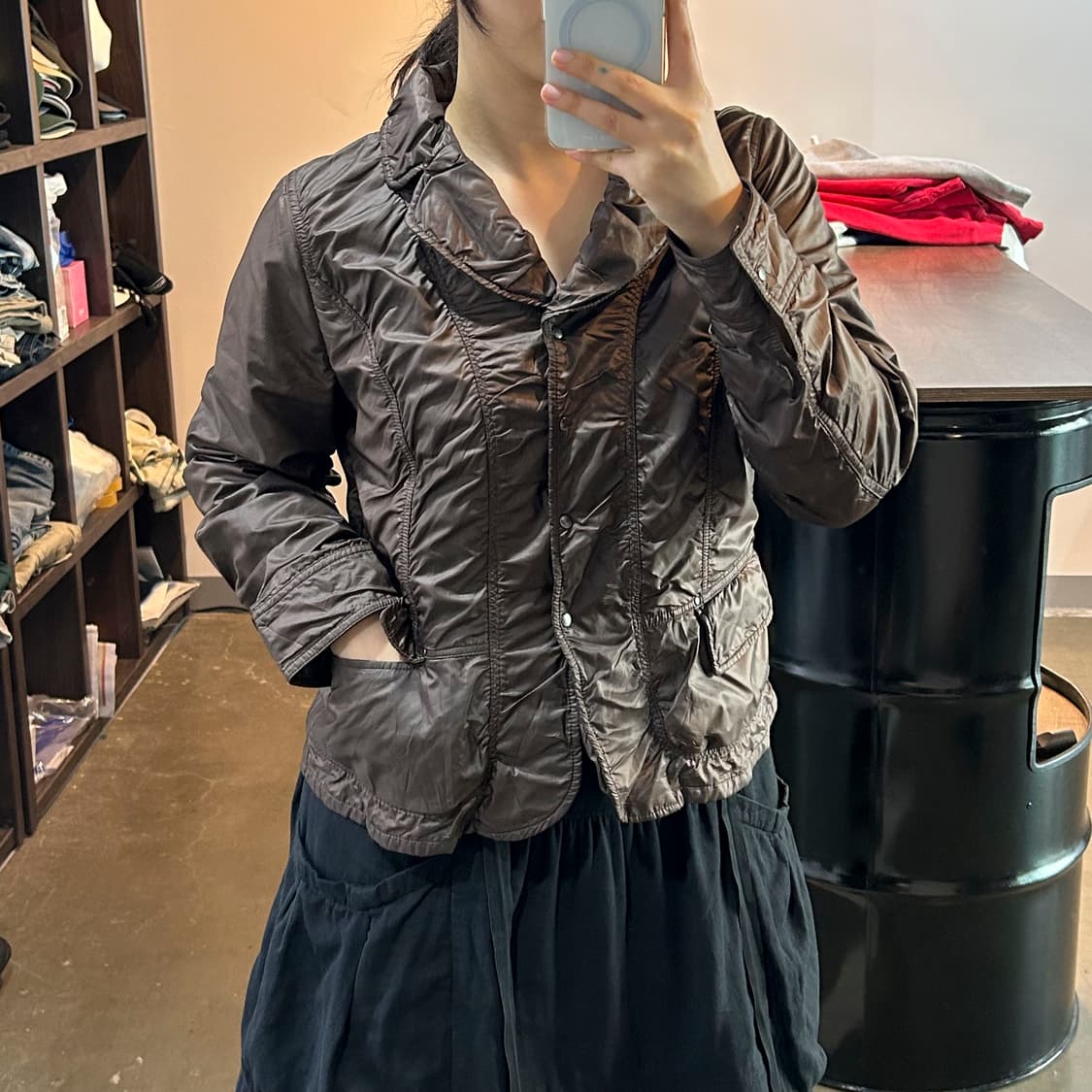 브라운 셔링 자켓 상품이미지6