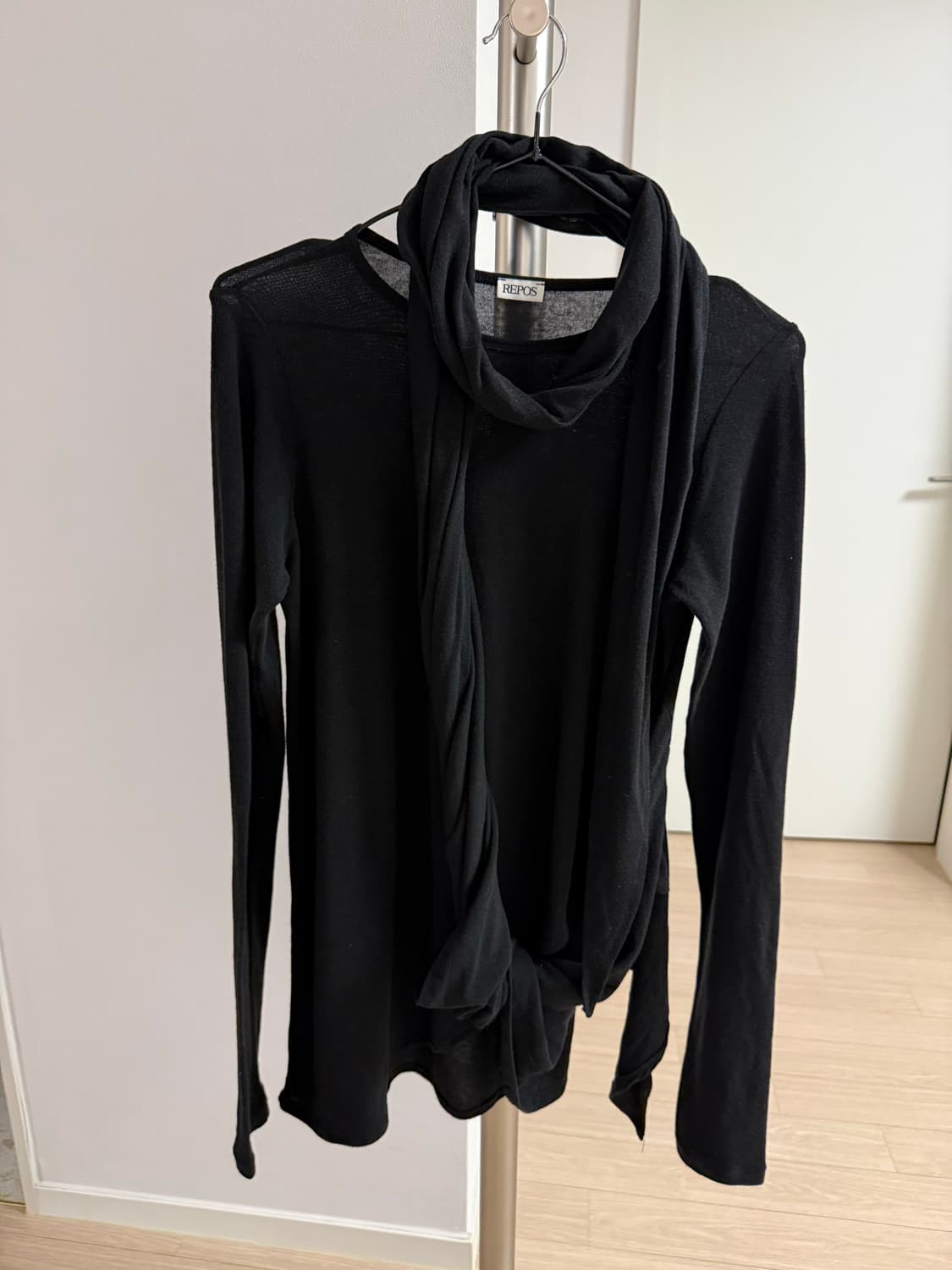 리포스 repos Wrap Jersey T-shirts 상품이미지7