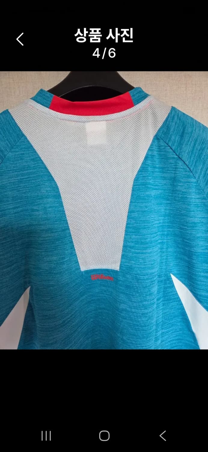 윌슨 기능성 반팔 티셔츠 블루95 상품이미지4