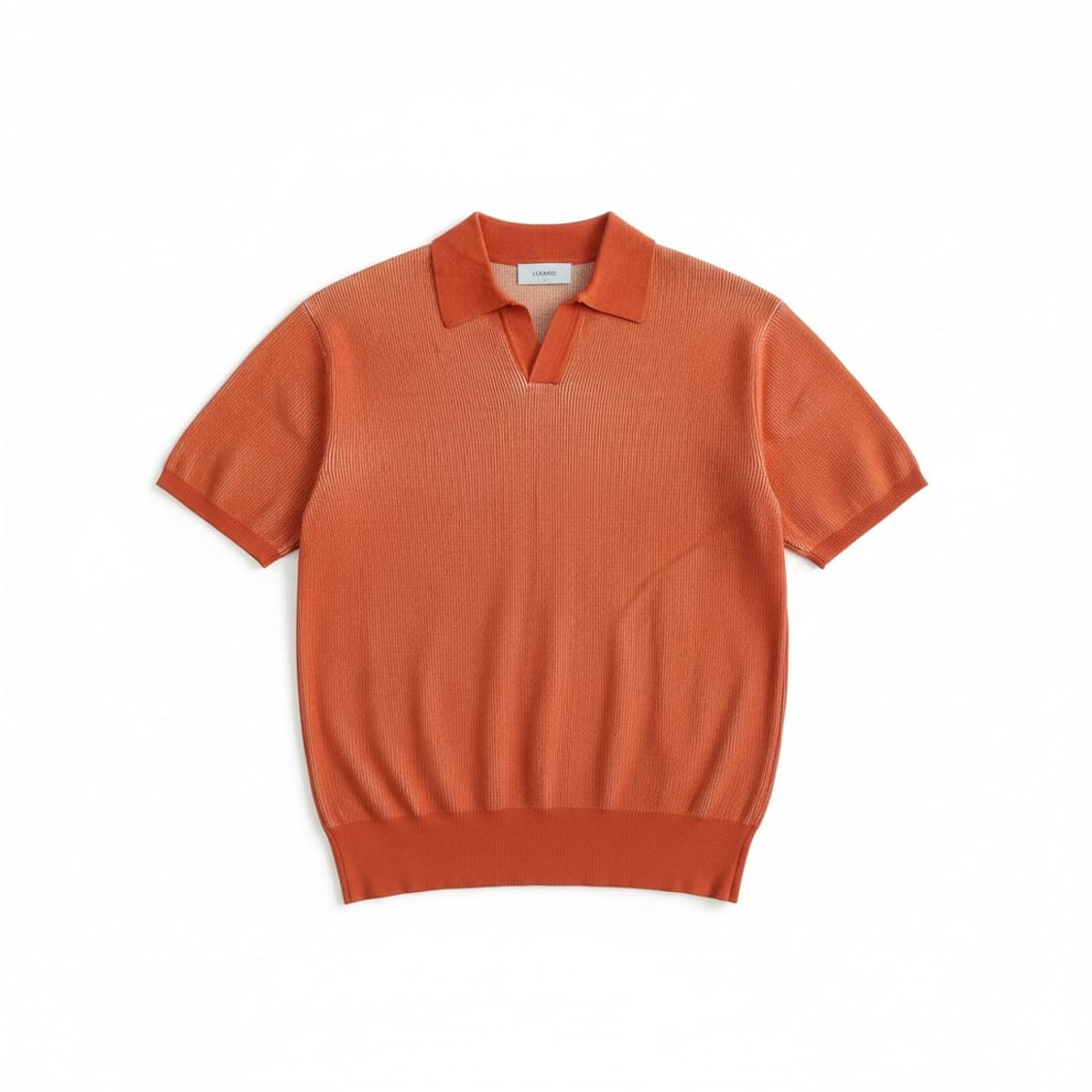 리마드 오렌지 반팔 니트 폴로티 상품이미지1