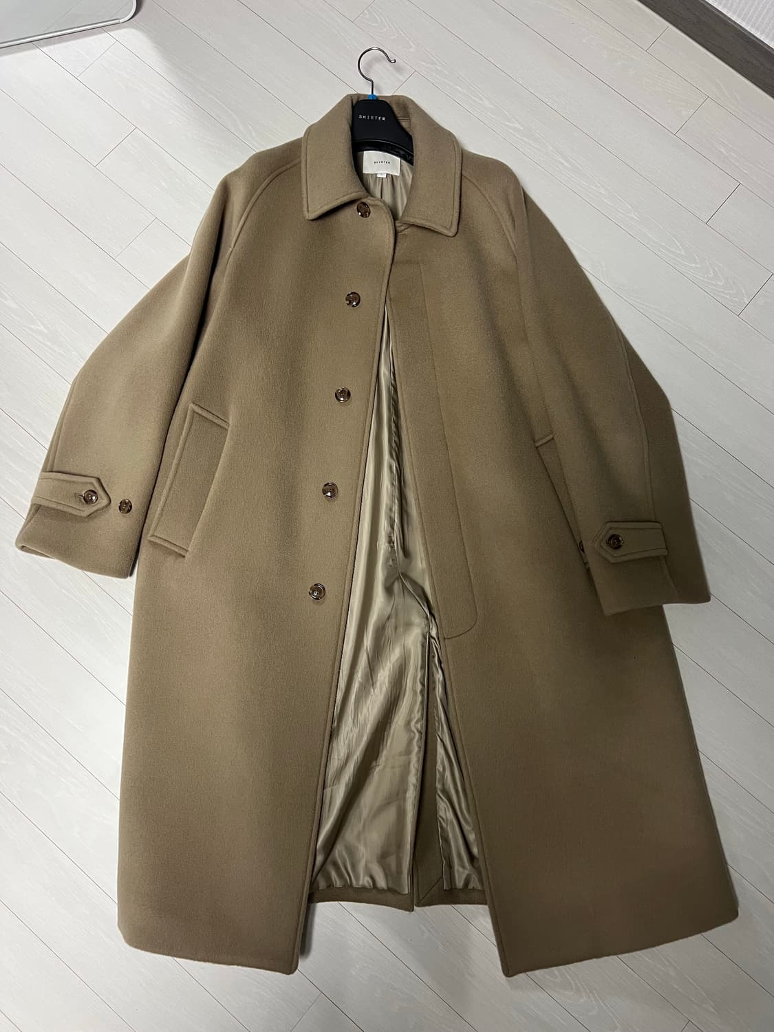 셔터 파인마스터 수티앵 발마칸 코트 베이지 L사이즈 상품이미지1