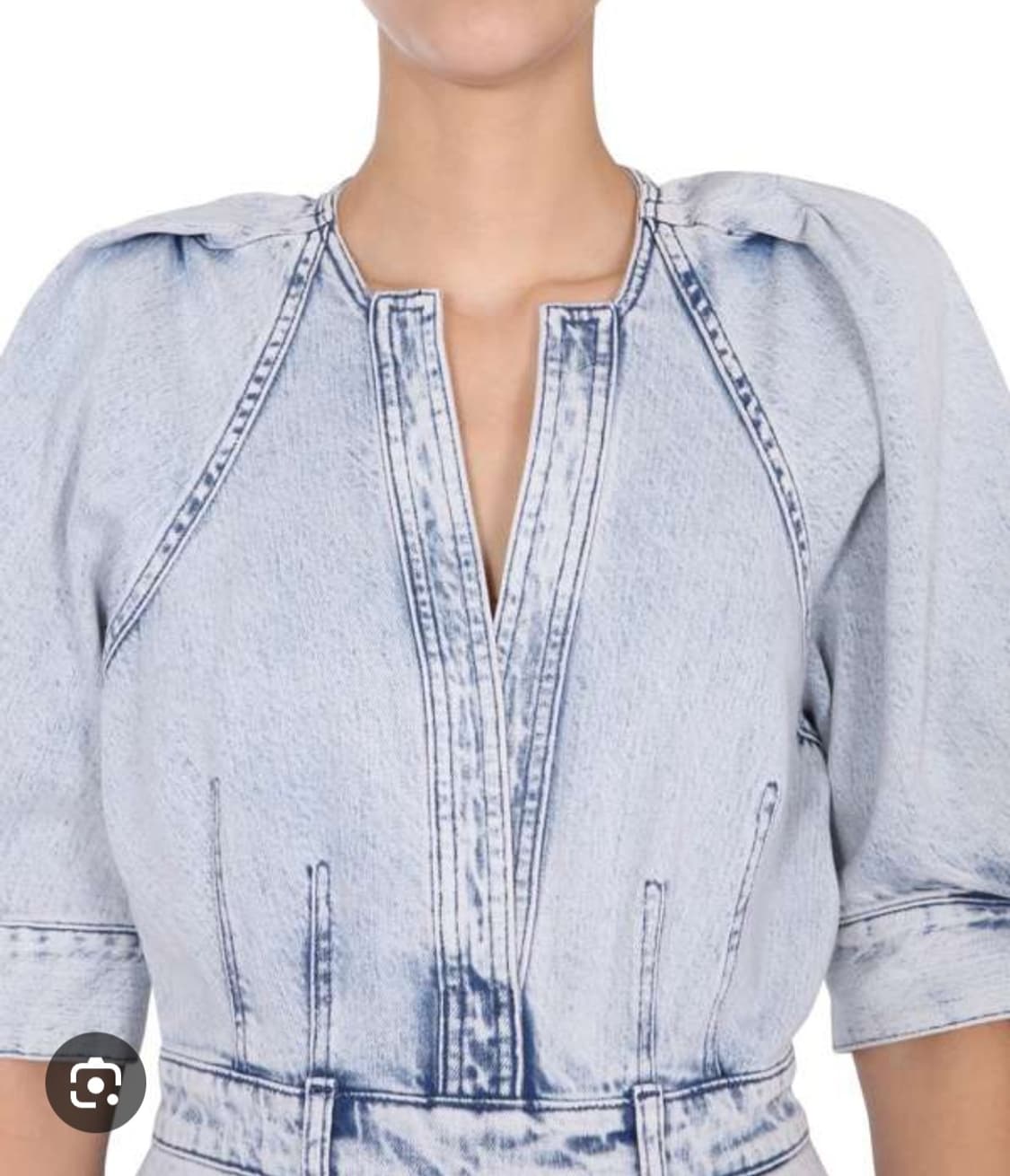 (USA)IRO 이로 아이스워싱 데님 원피스 44사이즈 상품이미지4