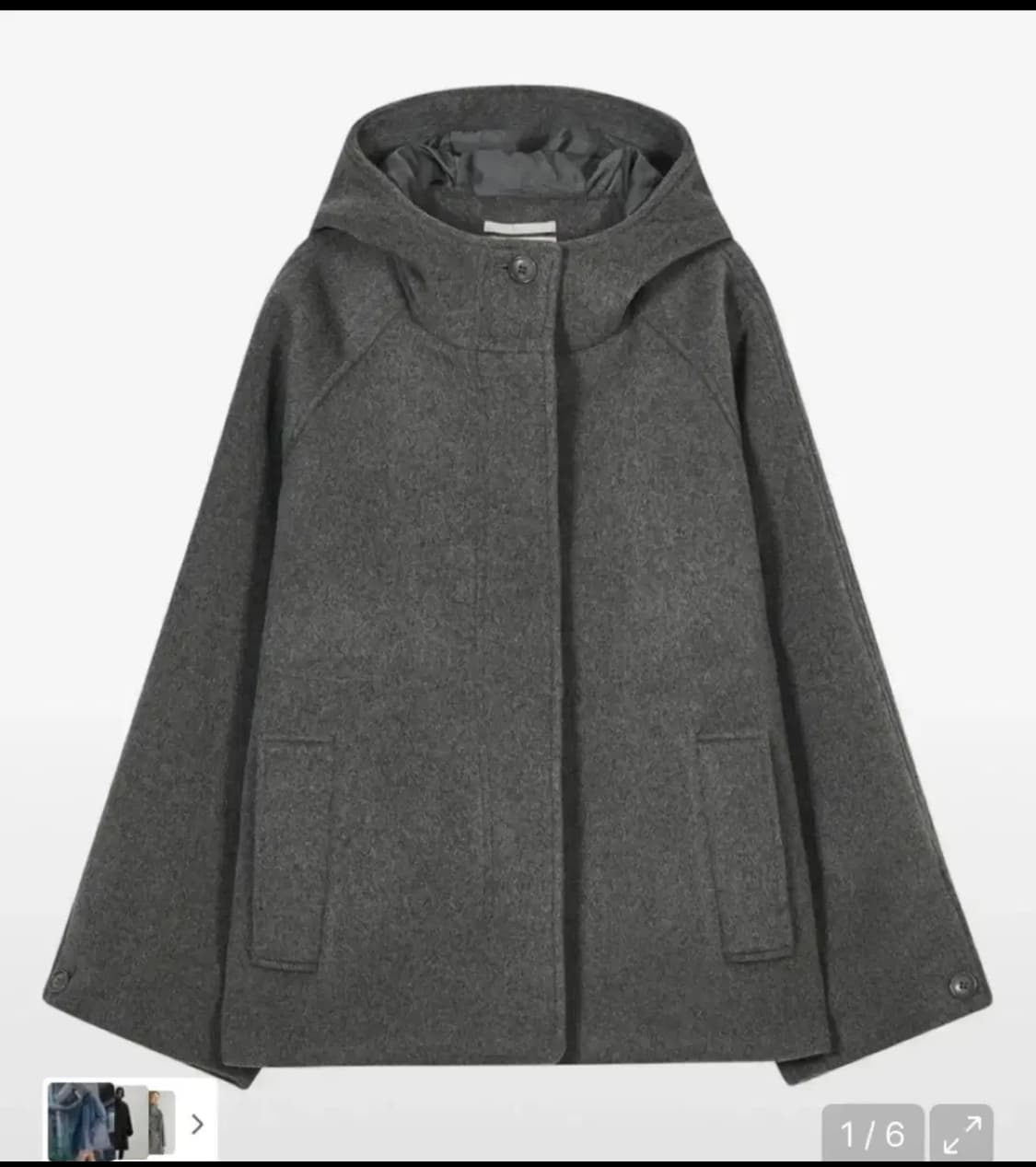 타입서비스 후디드 하프코트 그레이 구해요 ! 상품이미지1