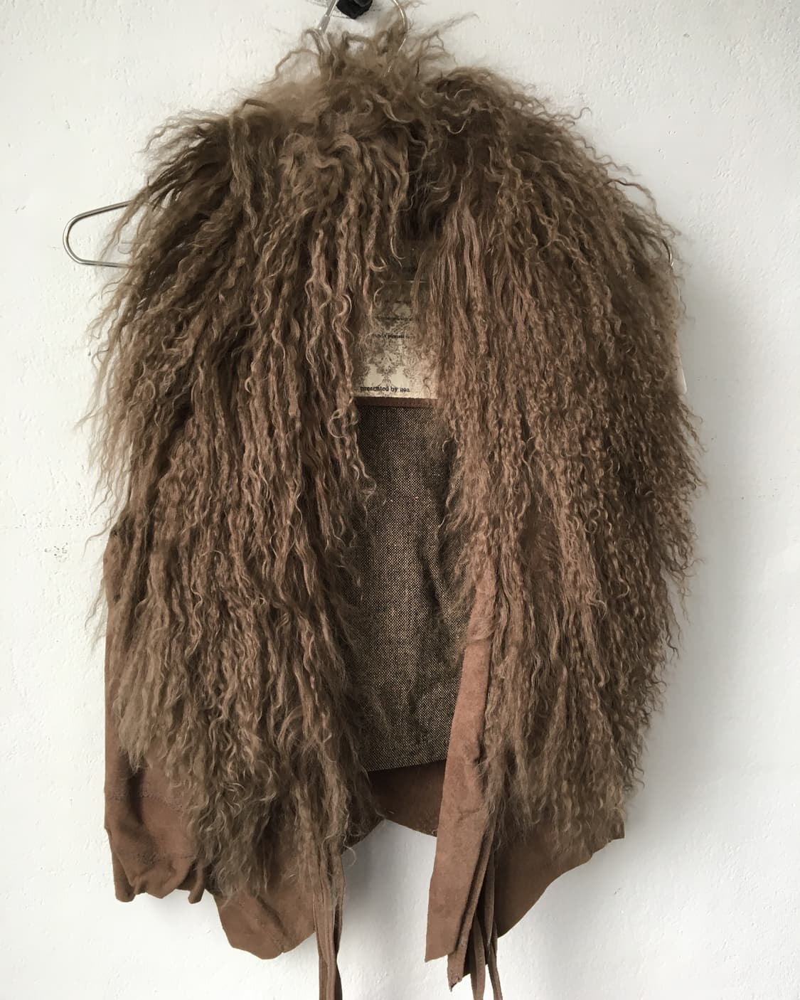Goa tibet lamb fur layer vest 상품이미지5