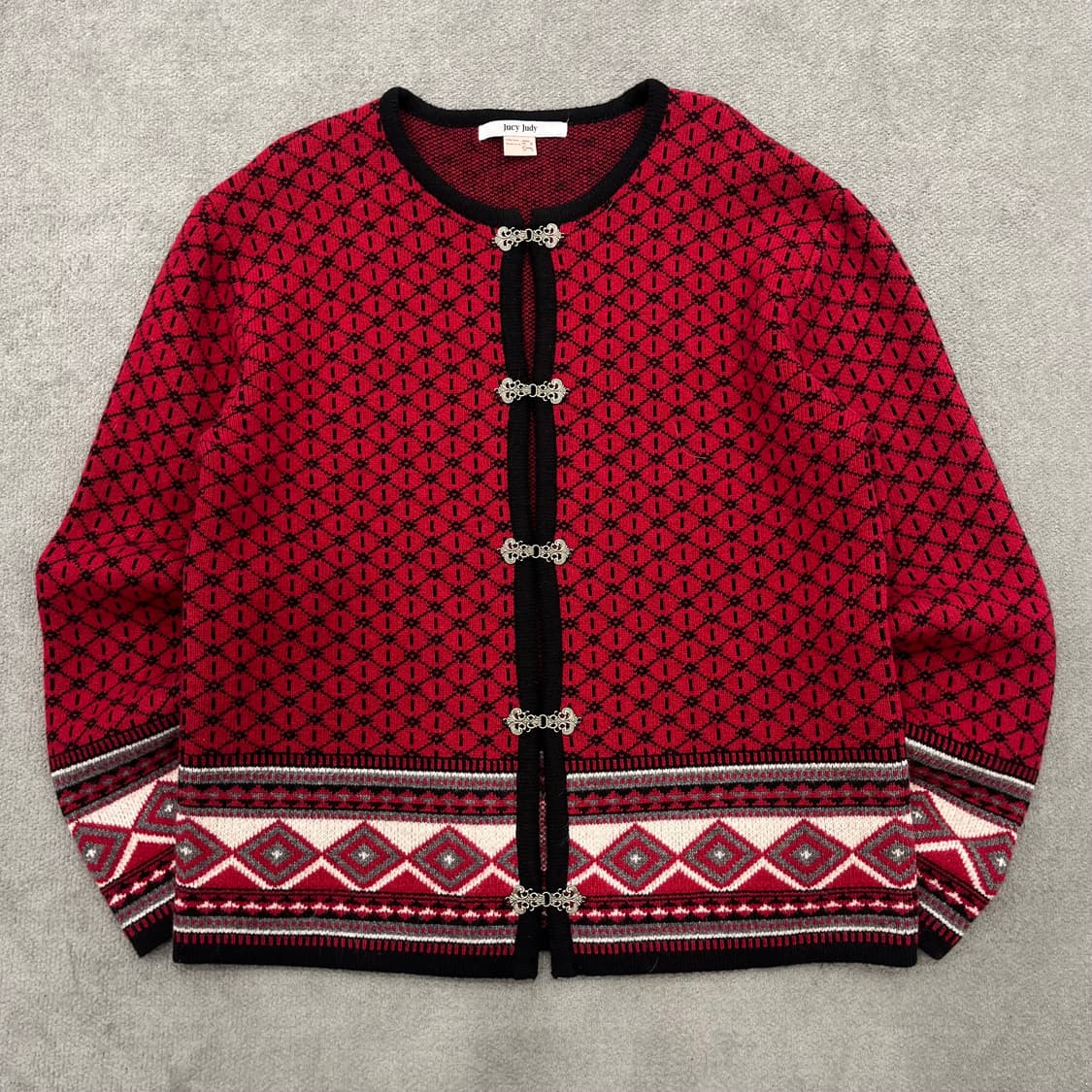 85 쥬시주디 노르딕 패턴 가디건 상품이미지1