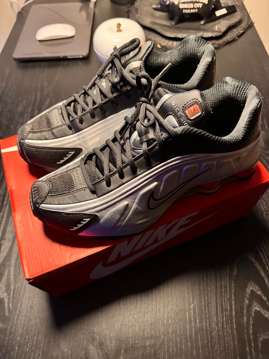 나이키 샥스 R4 메탈릭실버 레드 290 상품이미지2