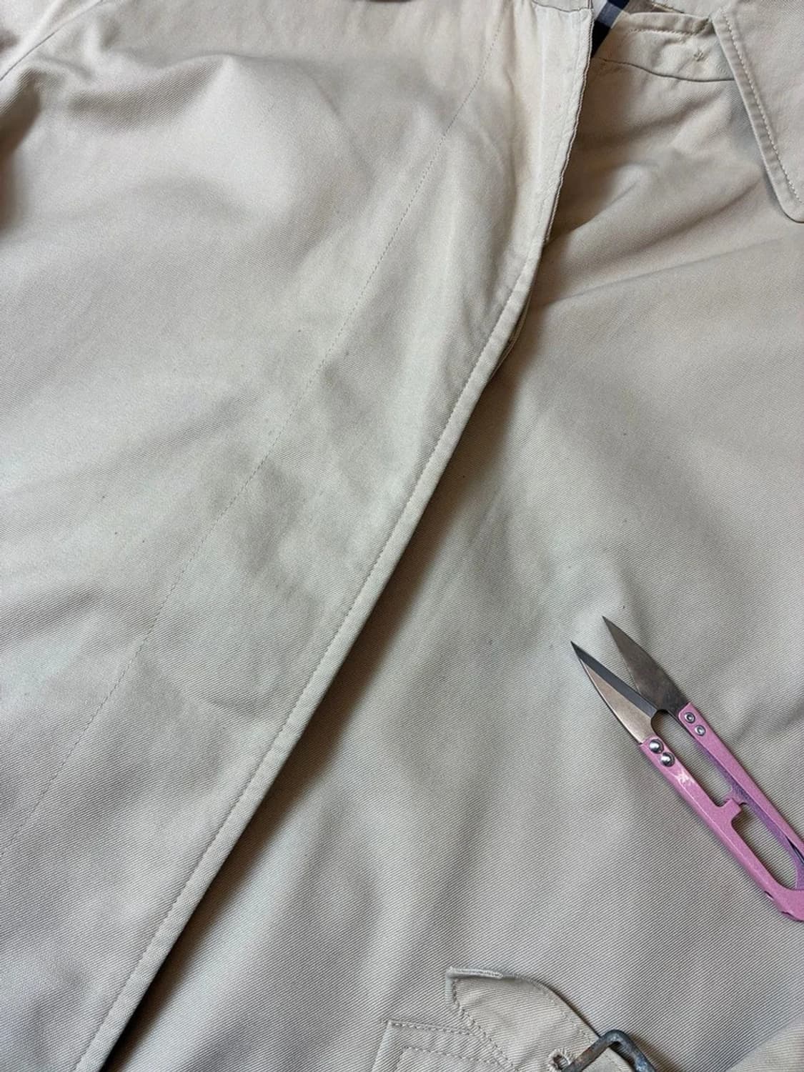 버버리 90's 싱글 시그니처 A 라인 트렌치 코트 PN7560 상품이미지8