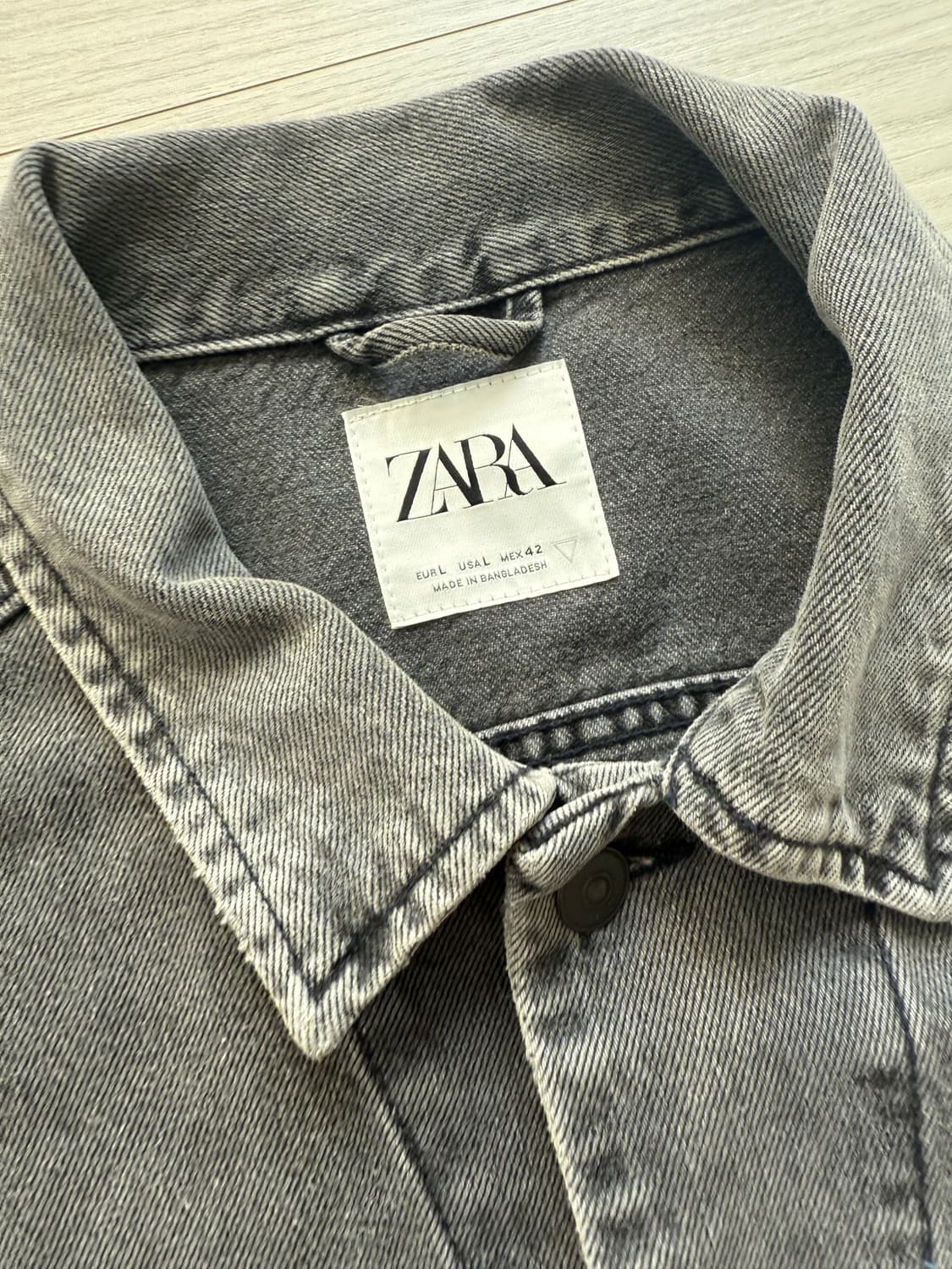 자라 그레이 데님자켓 상품이미지2