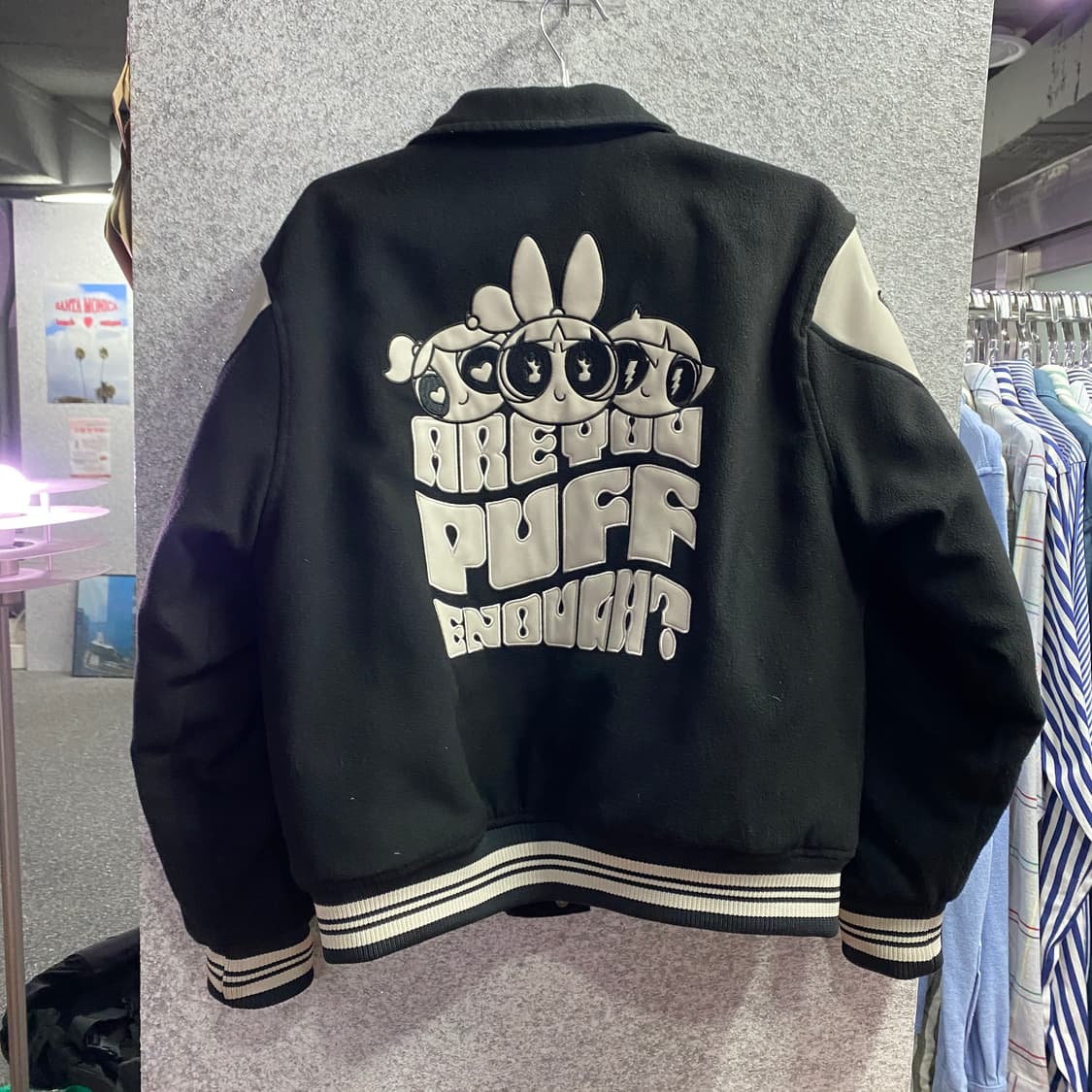 네스티펜시클럽 x 파워퍼프걸 스타디움 바시티 B4336  상품이미지4