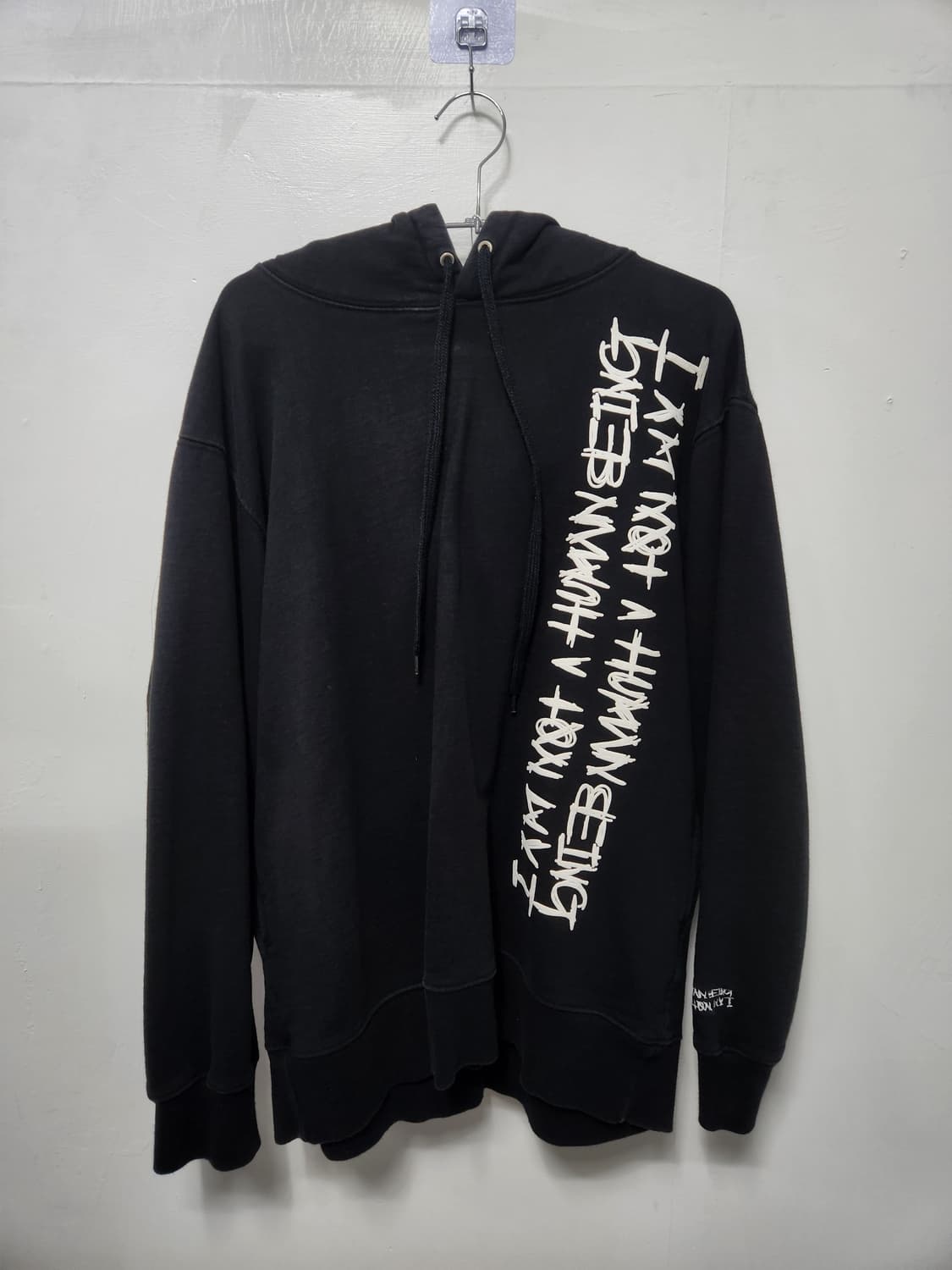  [정품] 아임낫어휴먼비잉 시그니처 로고 후드 블랙 상품이미지1