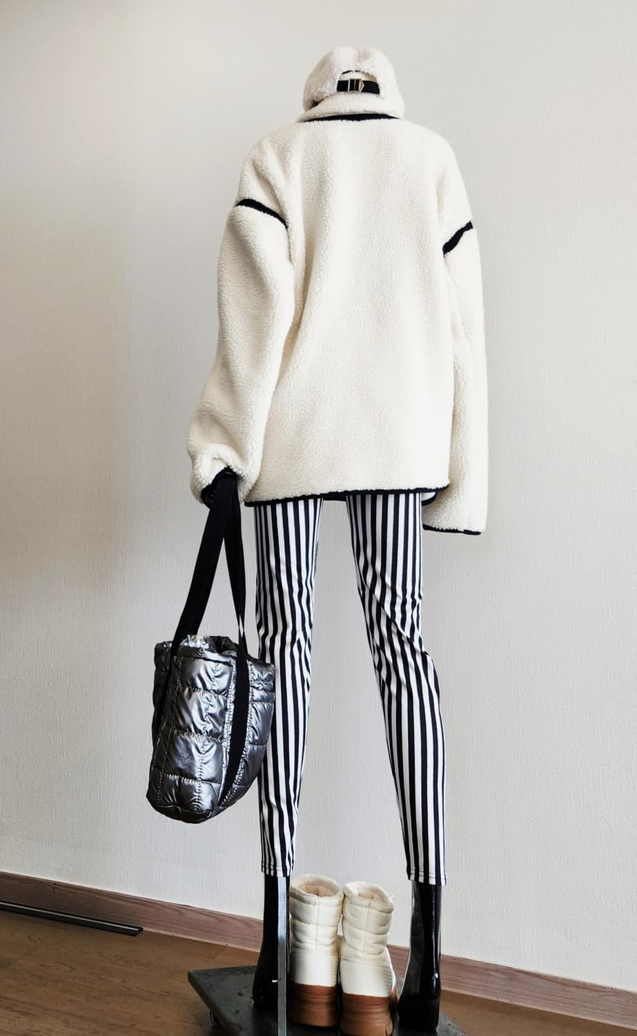 오버핏 뽀글이 점퍼  상품이미지5