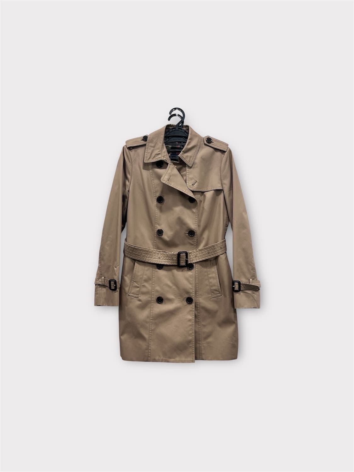 [90] 헤지스 벨티드 트렌치코트 여성 90사이즈 베이지 상품이미지1