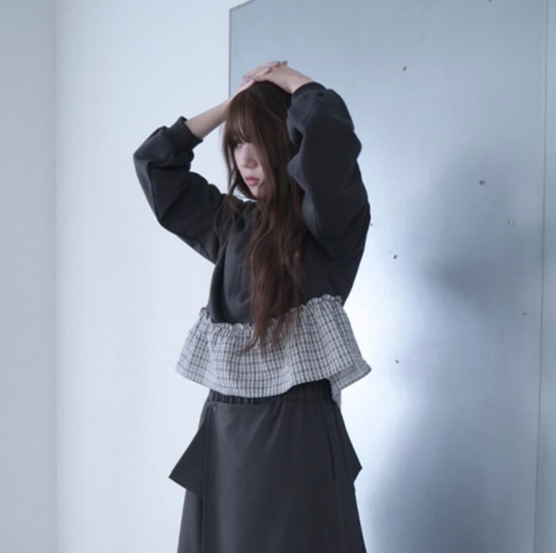 에프터먼데이 체크프릴 후디  상품이미지1