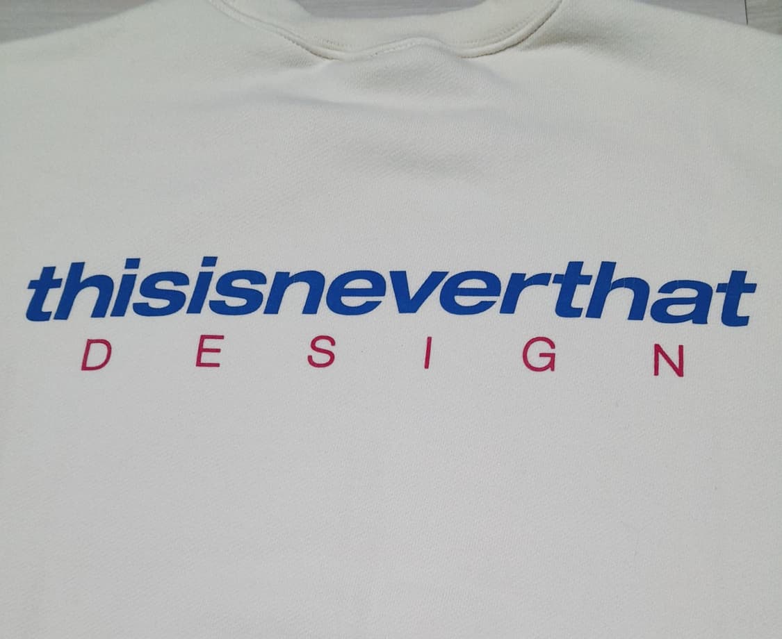 💥(새상품) 디스이즈네버댓 스웻셔츠 아이보리 (M)   상품이미지8