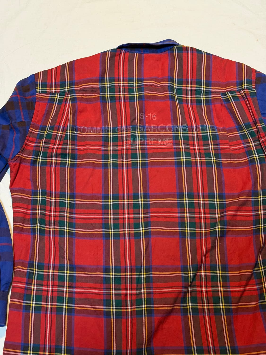 슈프림 X 꼼데가르송 15FW 멀티 체크셔츠 상품이미지2
