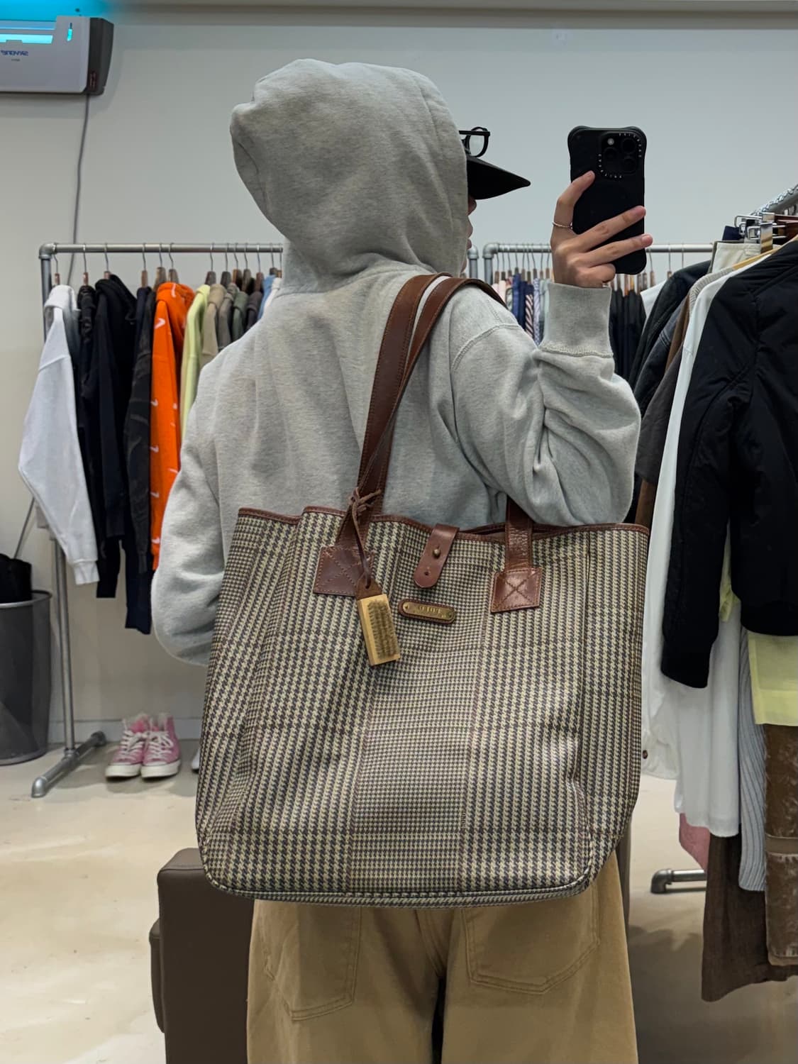 폴로 랄프로렌 글렌체크 토트백 상품이미지7