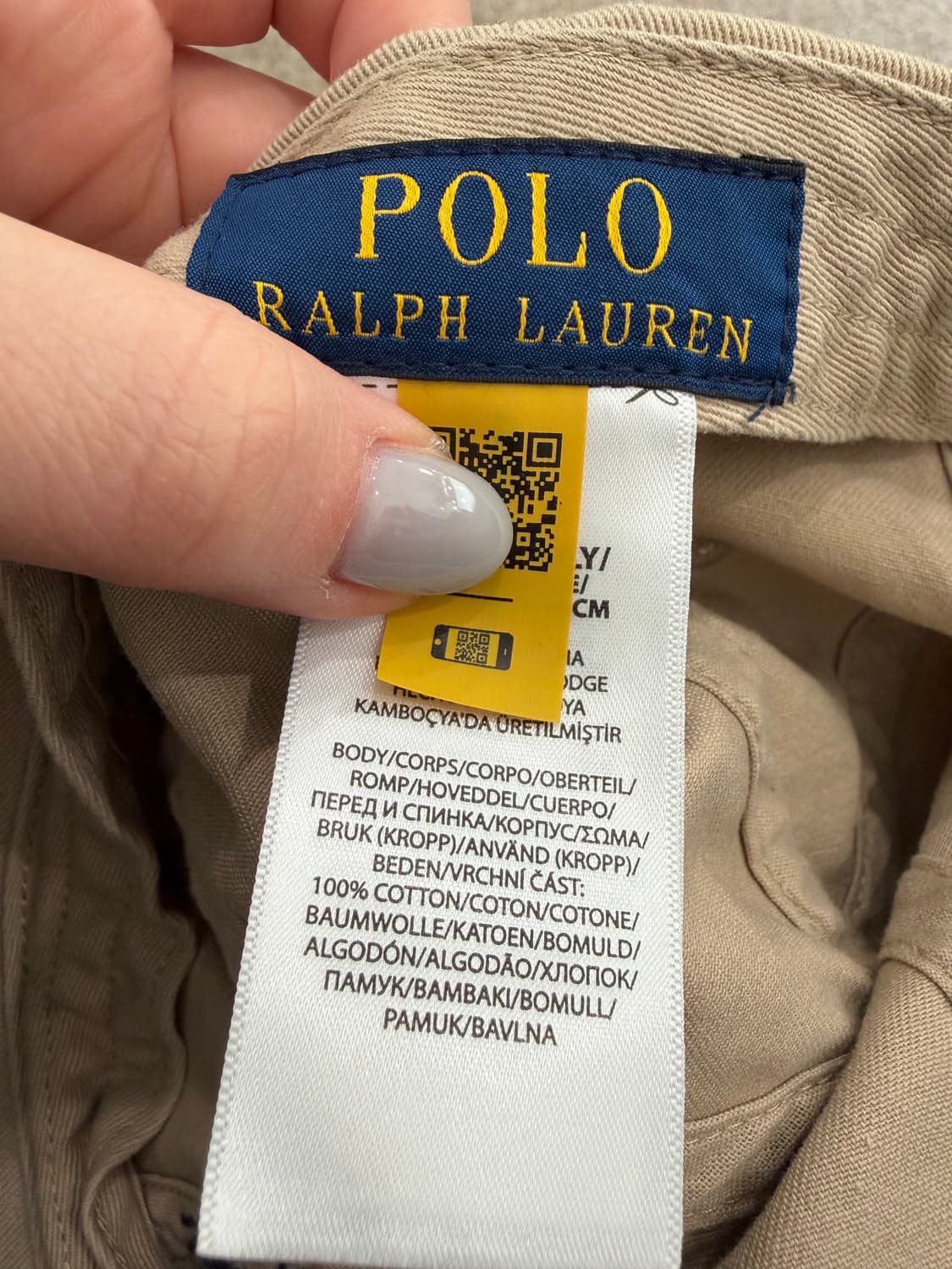 4. 폴로 베이지 볼캡 모자 상품이미지3