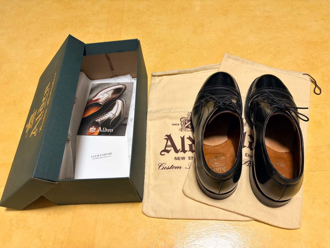 알든 6190 블랙 코도반 더비 판매 7.5E US 상품이미지1