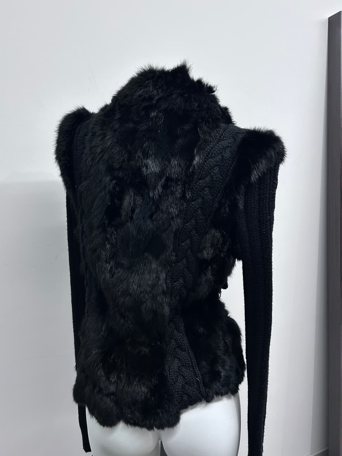 모스키노 니트 퍼 자켓 상품이미지6