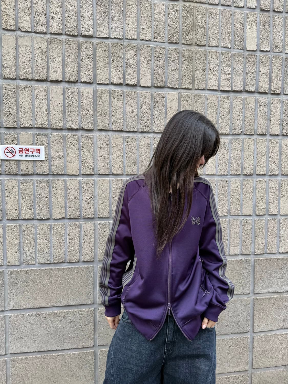 니들스 퍼플&차콜 트랙 집업 상품이미지9