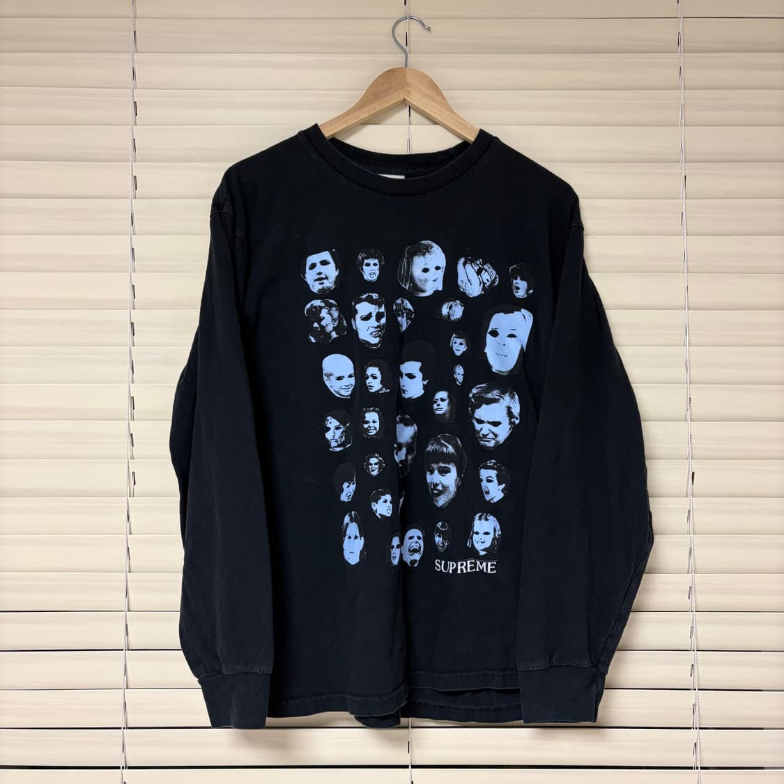 슈프림 Supreme 19fw 페이스 롱슬리브 긴팔 티셔츠 블랙 L 상품이미지1