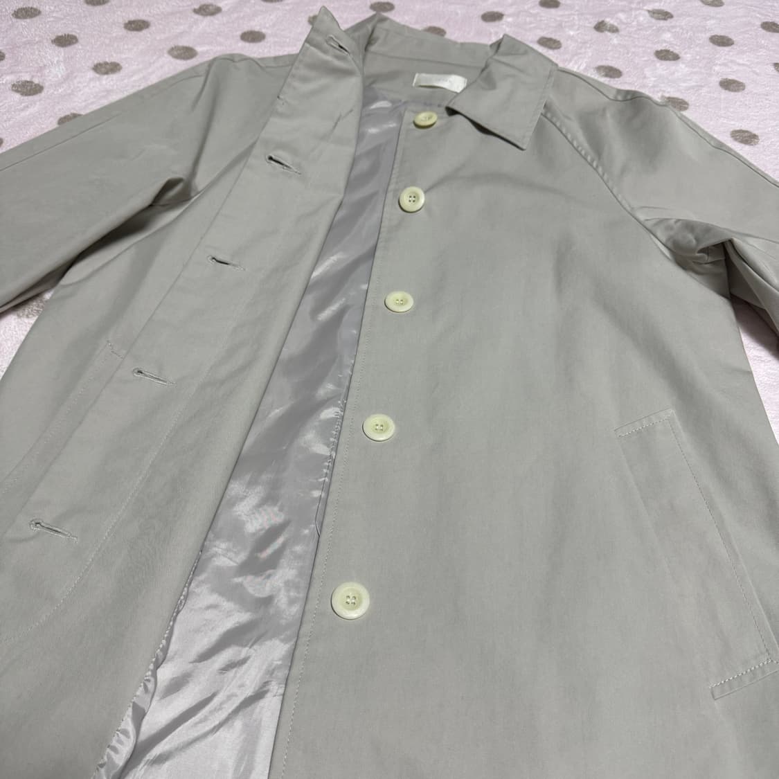 D.AMBER 디엠버 민트 트렌치코트 상품이미지5