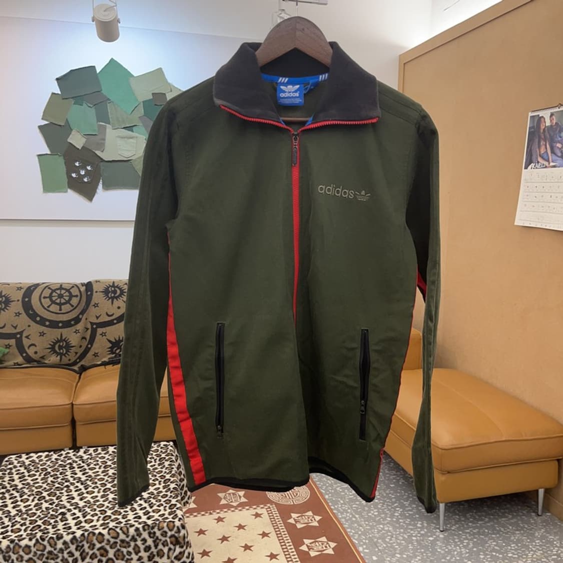 아디다스 레트로 빈티지 말차카키 집업 95 C09333 상품이미지3