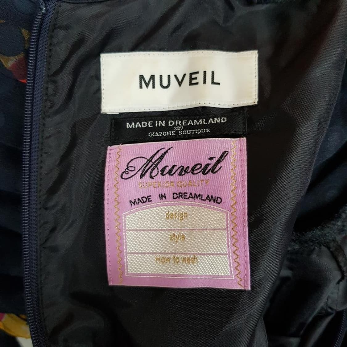 뮤베일 MUVEIL  프린팅 플리츠 롱 원피스 XS사이즈 상품이미지8