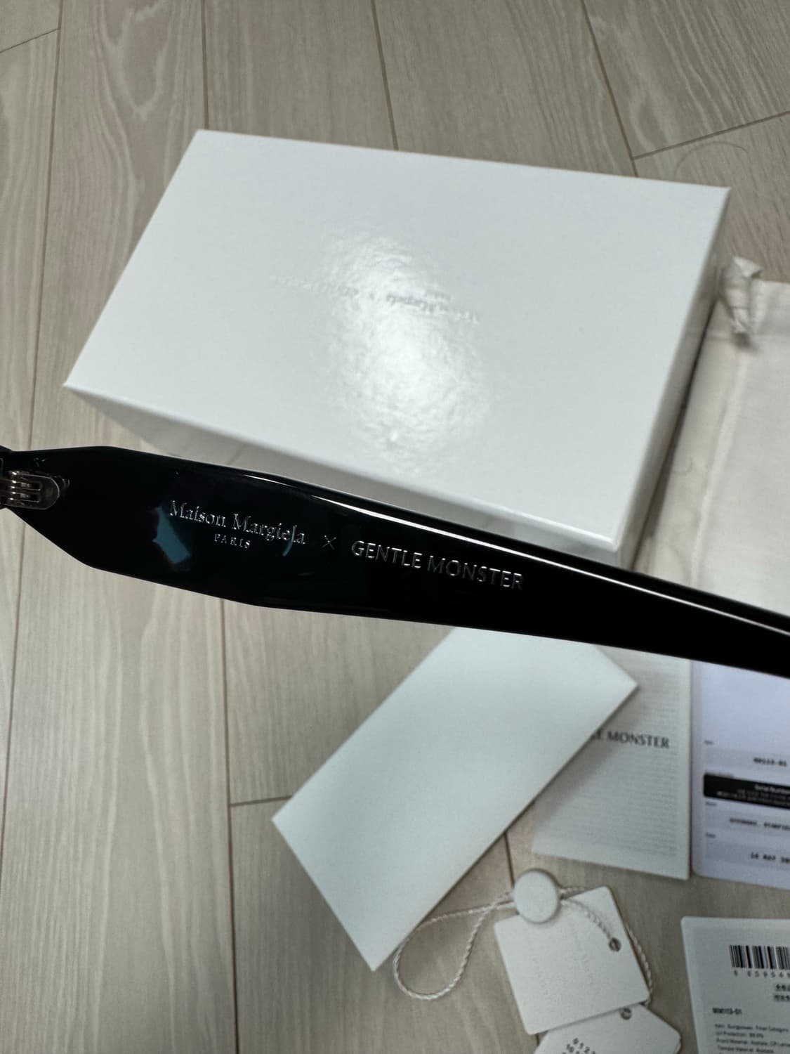 젠틀 몬스터 x 메종 마르지엘라 MM113 블랙 클리어 상품이미지4