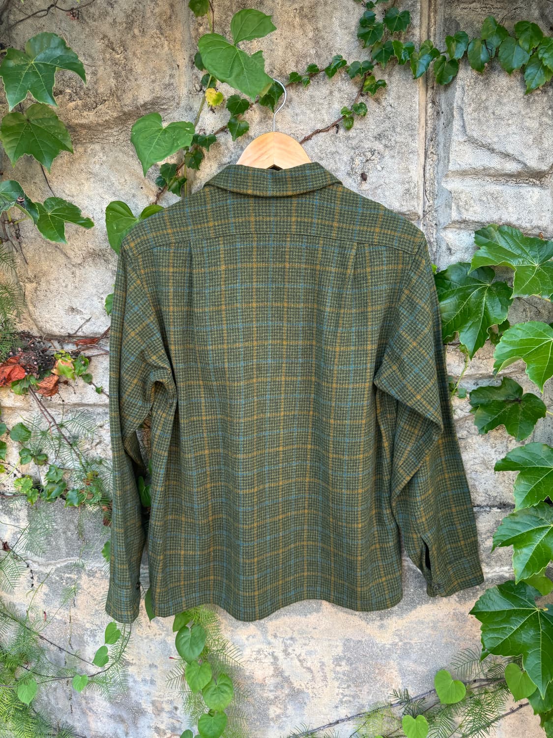 6~70s pendleton 펜들턴 울 체크 클래식 플란넬 셔츠 M 상품이미지2