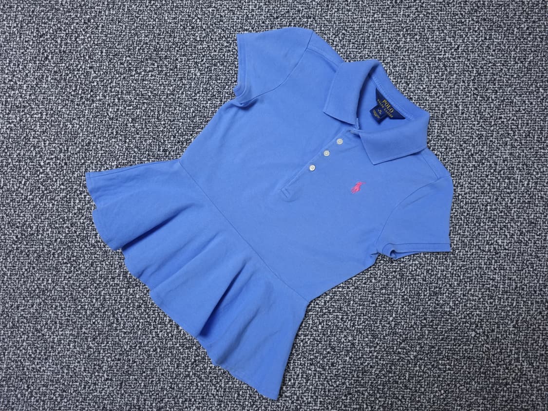 [무료배송][140]폴로 키즈 피케 프릴 반팔티 카라티 상품이미지3