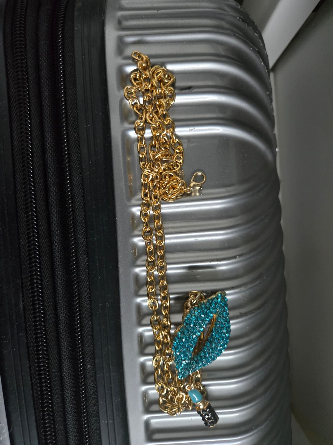 갸루 비비드 민트큐빅립. 핑크말 목걸이.빅핑크미 상품이미지4