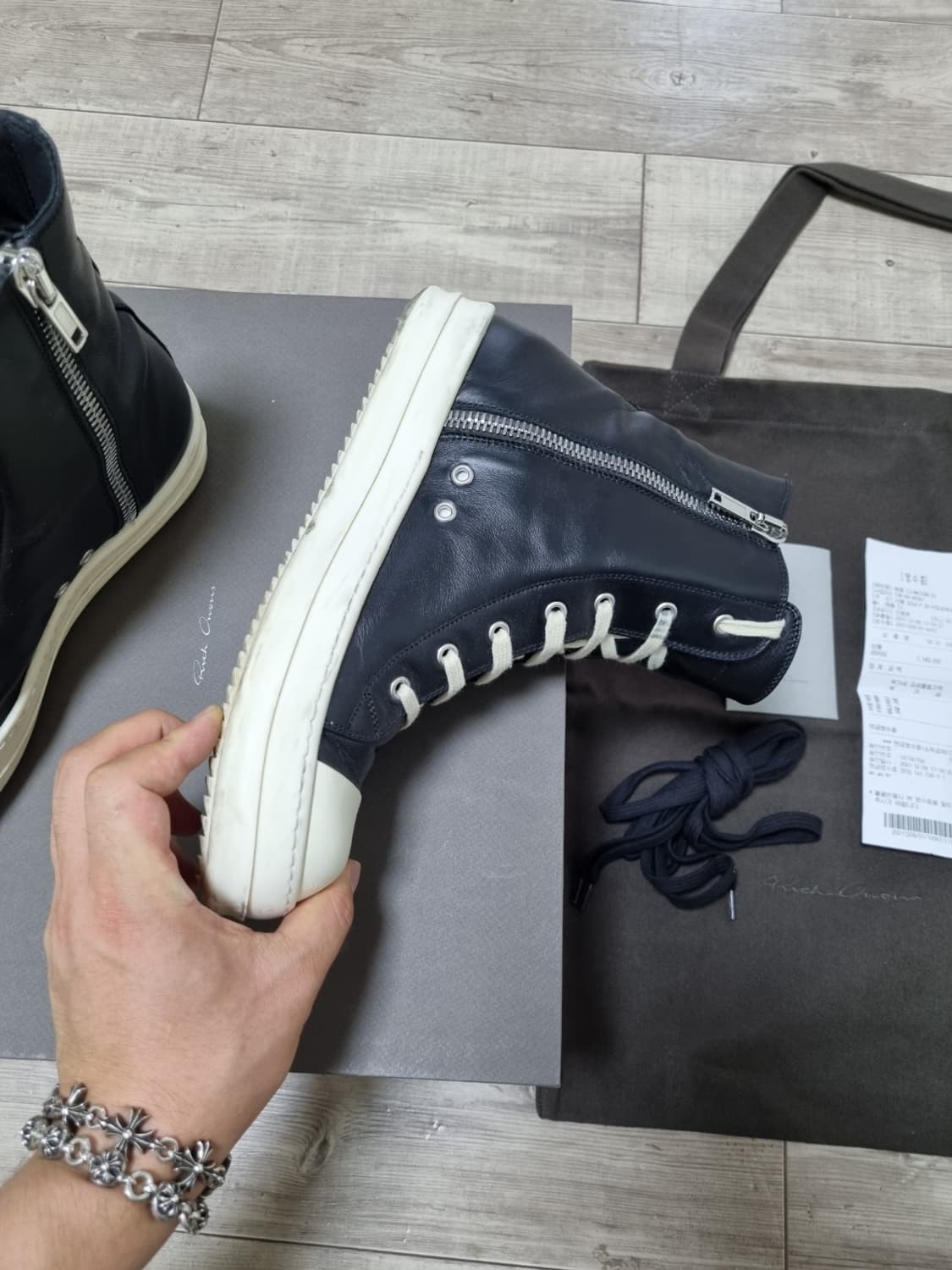 [42] 릭오웬스 컨버스 라몬즈 하이 lpo 상품이미지5