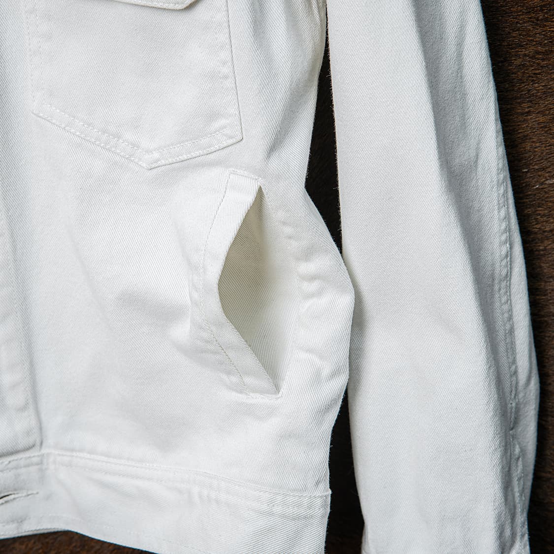 [M] 앤더슨벨 16ss 화이트 데님자켓 투웨이 집업  상품이미지5