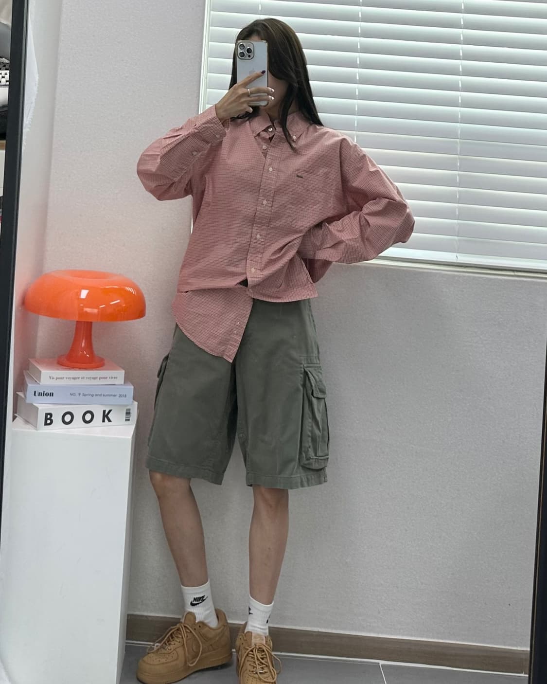 (오버L)타미 체크 셔츠-M650 상품이미지9