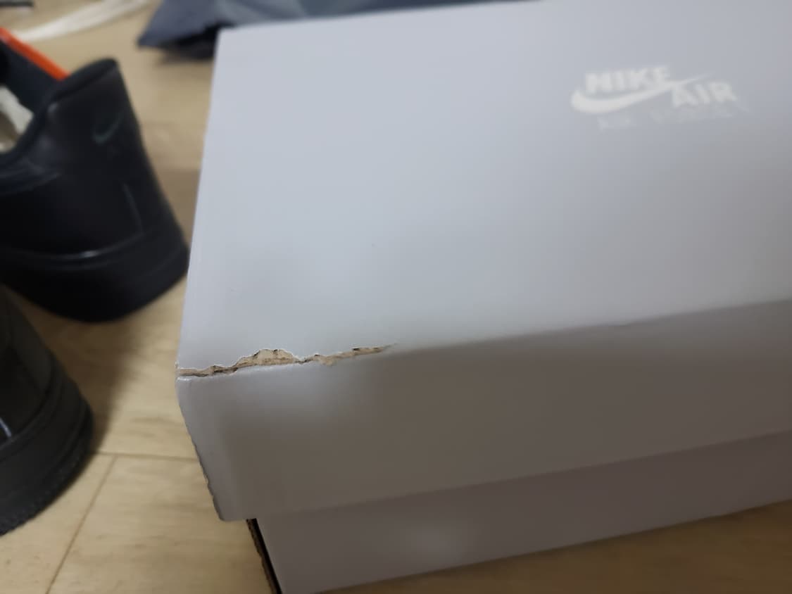 나이키 에어포스 블랙 올검포스 235 상품이미지5