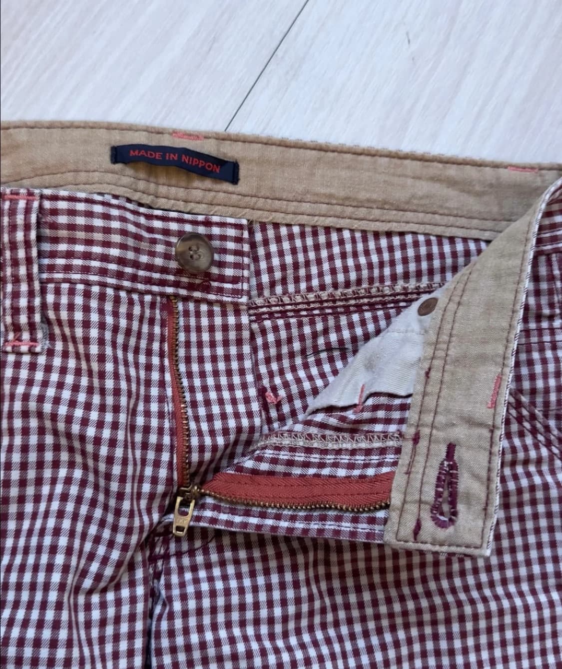 et boite 체크 카펜터 로우라이즈 팬츠 상품이미지2