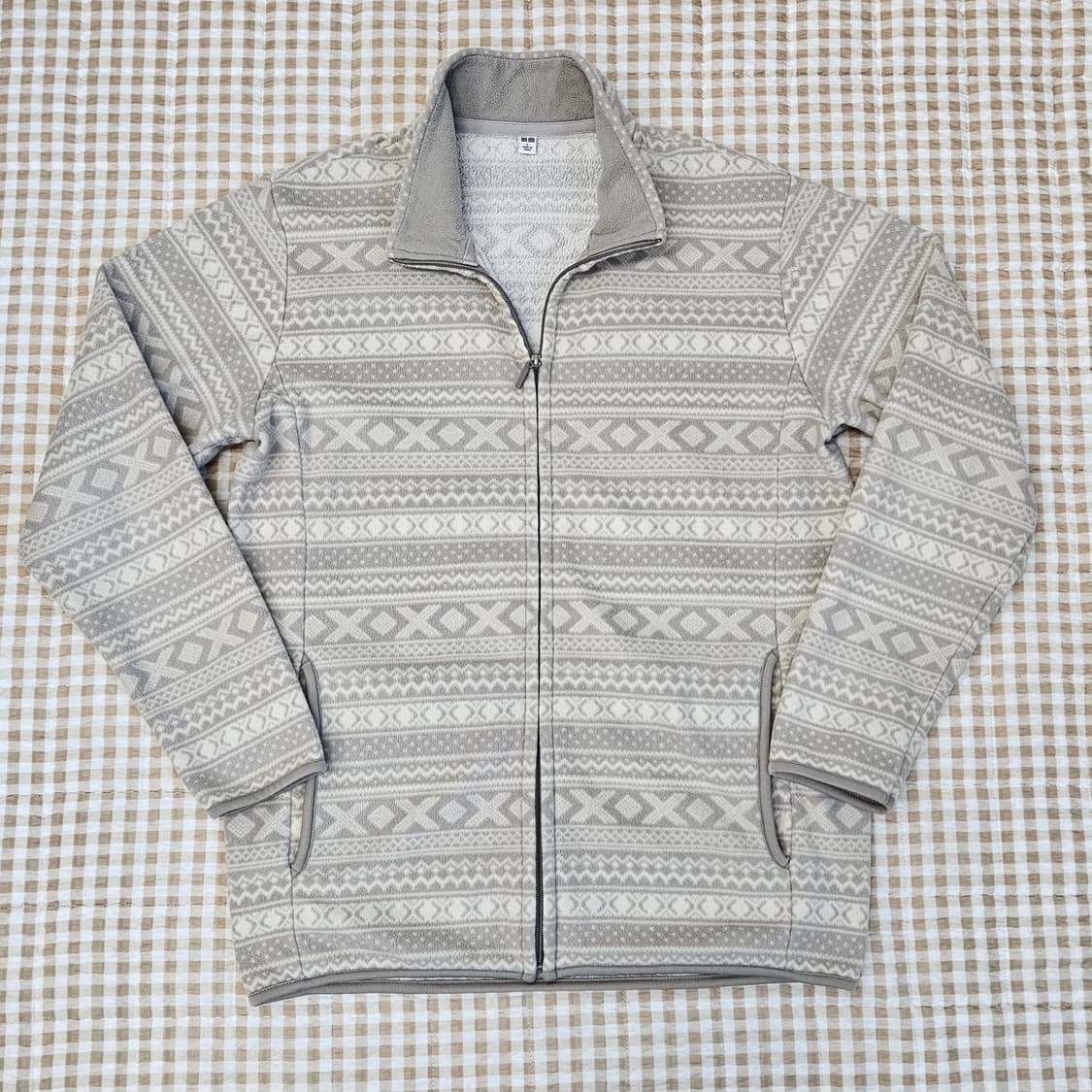 유니클로 얇은 후리스 집업자켓 남자100 상품이미지1