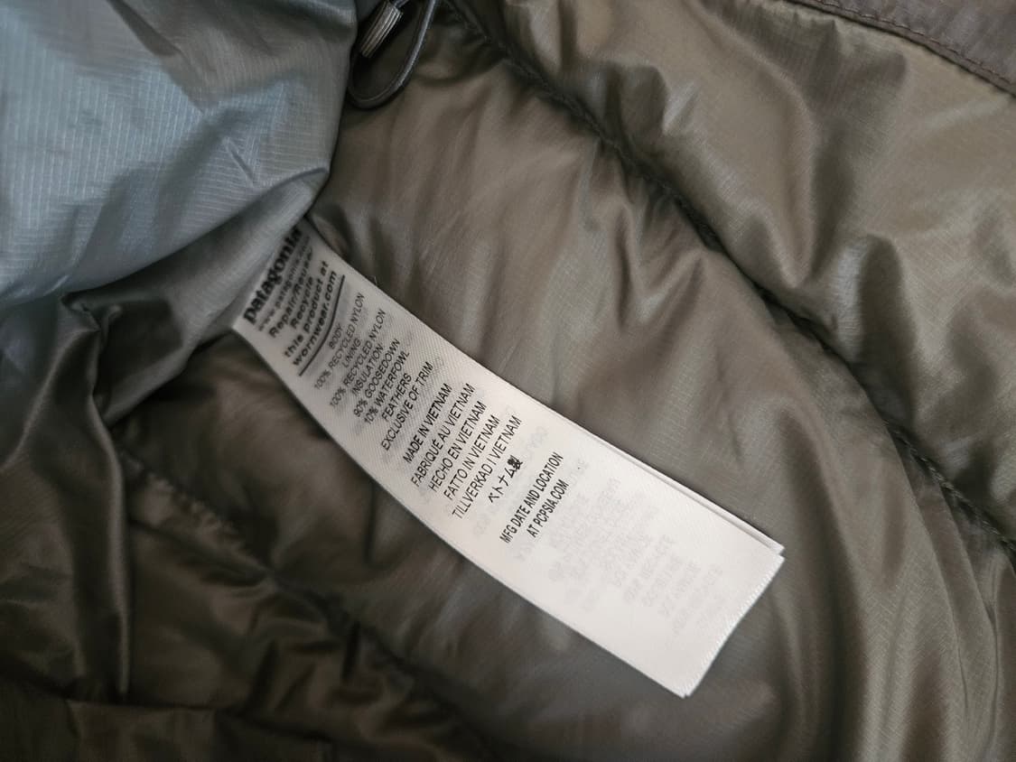 파타고니아 피츠로이 다운 패딩 올리브 xl 상품이미지4