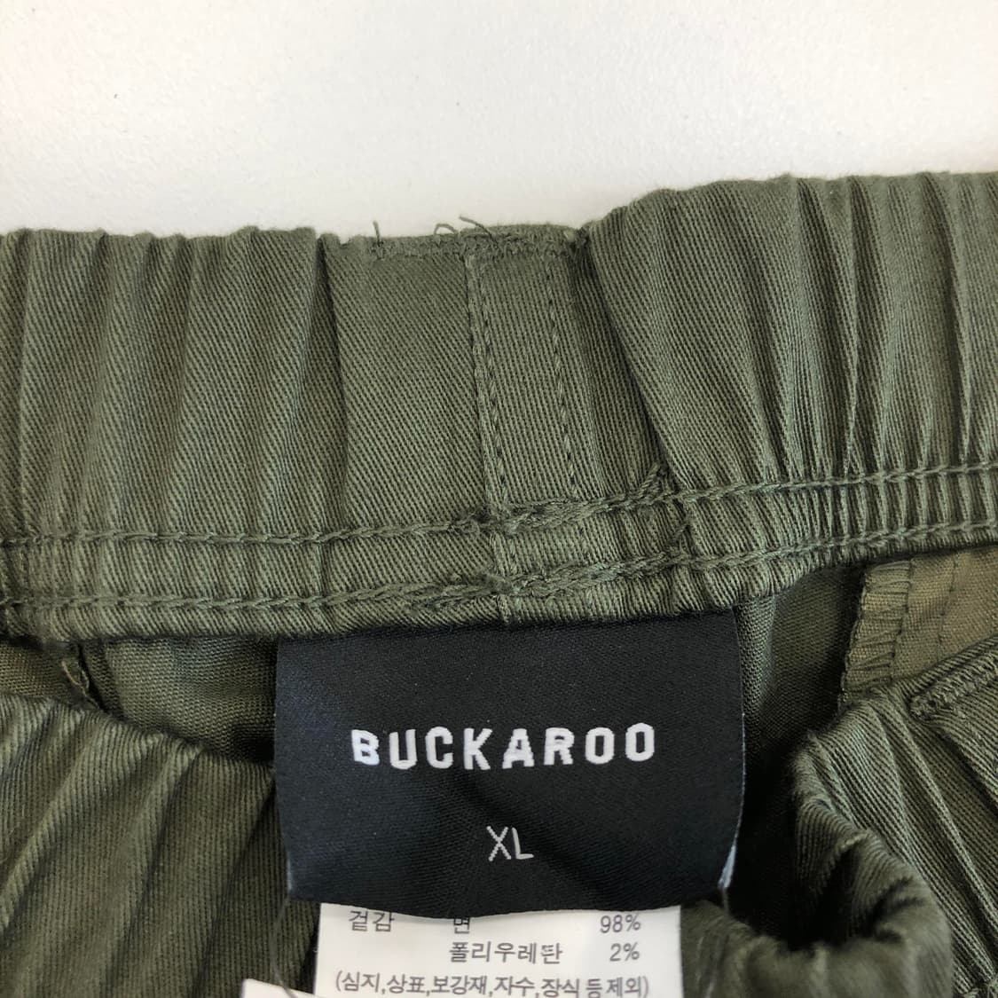 버커루 (새상품) 카키 치노팬츠 33 인치 상품이미지5