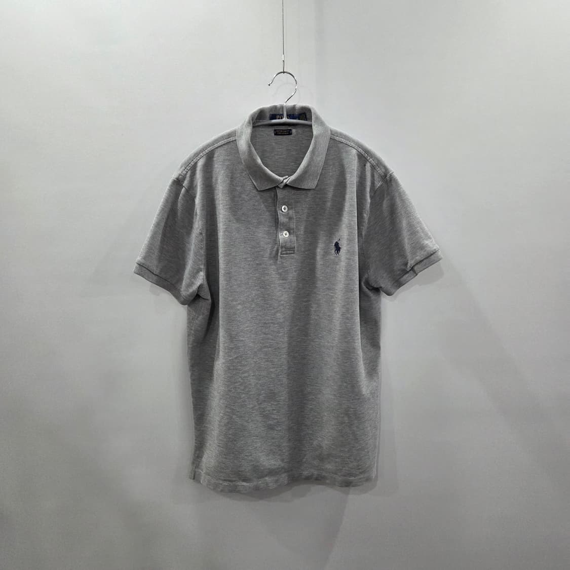 폴로랄프로렌 메쉬 카라 반팔티 그레이 M 상품이미지1