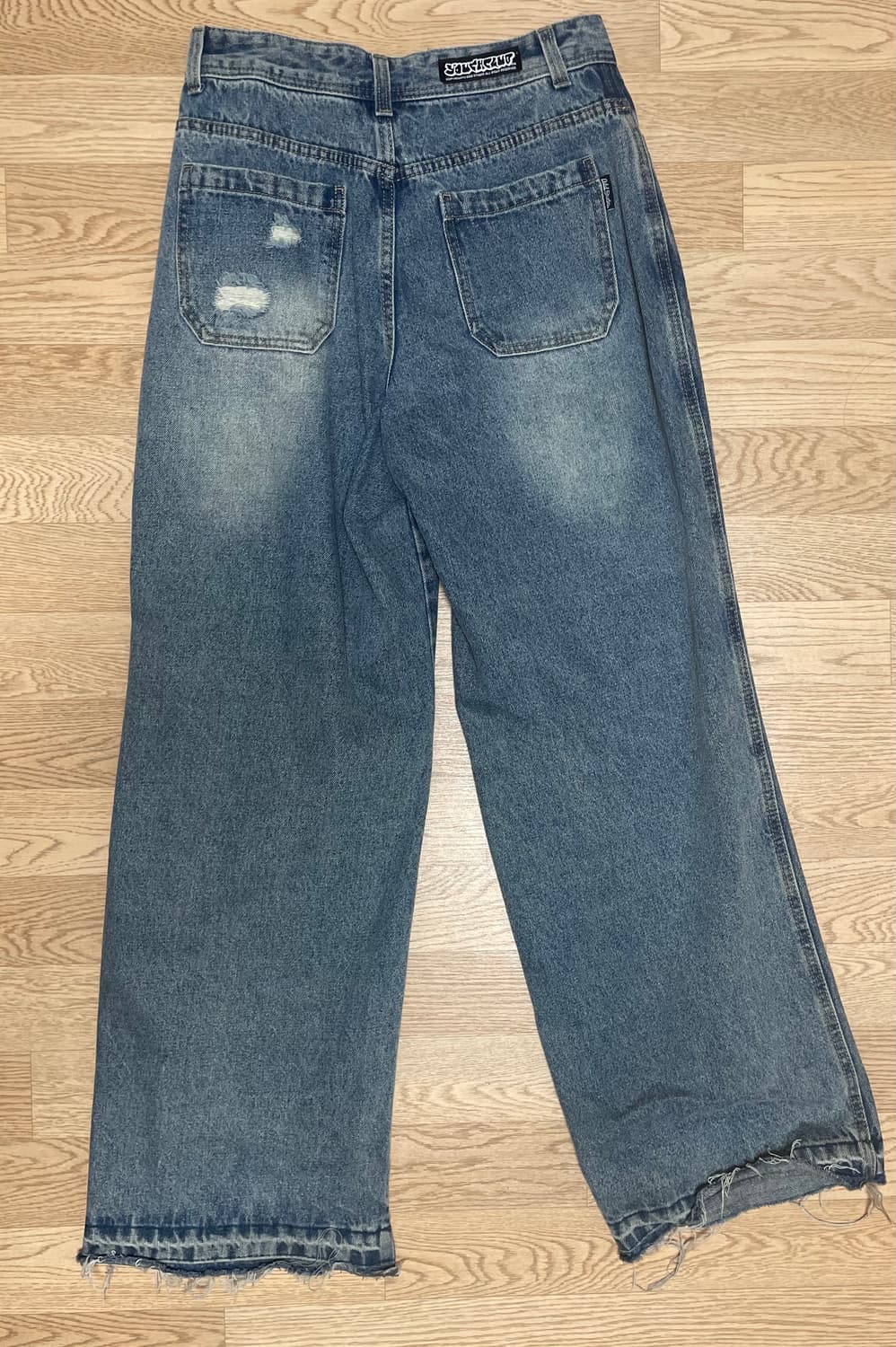 오드스튜디오 솔트 워싱 디스트로이드 데님 팬츠  상품이미지5